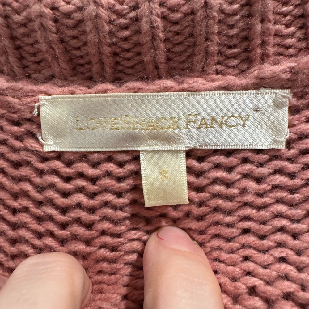 Loveshackfancy Pink Collared Union Pullover Sweat… - image 7